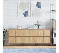 vidaXL Buffets 3 pcs Chêne sonoma