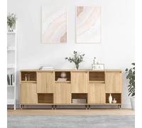VidaXL Buffets 3 pcs - Chêne Sonoma