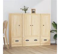 vidaXL Buffet 3 pcs Chêne sonoma