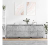 vidaXL Buffets 3 pcs - Gris béton