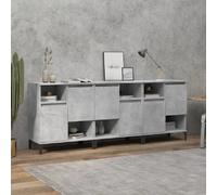 vidaXL Buffets 3 pcs Gris Béton