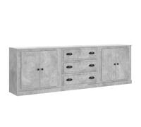 vidaXL Buffets 3 pcs - Gris béton