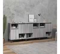 vidaXL Buffets 3 pcs sonoma gris 60x35x70 cm