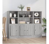 vidaXL Buffets 3 pièces Sonoma gris – bois d'ingénierie