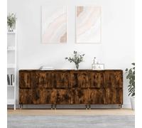 vidaXL Buffets 3 Pièces - Chêne Fumé, Bois d'Ingénierie