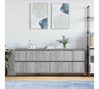 vidaXL Buffets (Lot de 3) - Sonoma gris