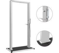 vidaXL Douche d'extérieur 220 cm avec receveur WPC – Acier inoxydable