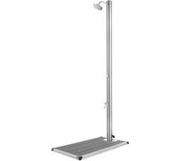 vidaXL Buitendouche met grijze basis 220 cm roestvrij staal3070793 Gris G