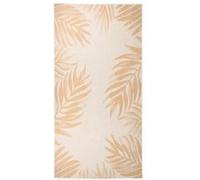vidaXL Tapis d'extérieur à tissage plat motif feuille 100x200 cm