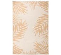 vidaXL Buitenkleed met bladpatroon platgeweven 160x230 cm340860 Jaune G
