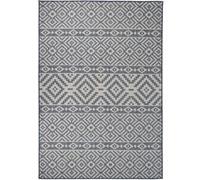 Vidaxl Tapis À Tissage Plat D'extérieur 160x230 Cm Rayures Bleues