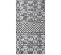 vidaXL Buitenkleed met patroon platgeweven 80x150 cm blauw340834 Bleu G