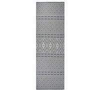 vidaXL Buitenkleed met patroon platgeweven 80x250 cm blauw340835 Bleu G