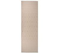 vidaXL Buitenkleed met patroon platgeweven 80x250 cm bruin340863 Brun G