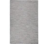 vidaXL Tapis d'extérieur - Marron et bleu