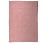 Buitenkleed platgeweven 140x200 cm rood340824