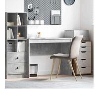 vidaXL Bureau 100 x 40 x 76 cm Gris béton en bois d'ingénierie - Design épuré