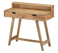 vidaXL Bois de Manguier Brut Solide Bureau Table d'Ordinateur Table d'Etude Table d'Ecriture Meuble Informatique Maison Intérieur 100x45x90 cm