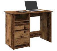 vidaXL Bureau 102 cm - Vieux bois