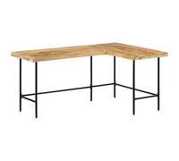 vidaXL Bureau 165x110x77 cm bois massif de manguier et fer
