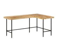 vidaXL Bureau 165x110x77 cm bois massif de manguier et fer 353333