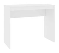 vidaXL Bureau 90x40x72 cm, Bois reconstitué, Blanc, Poste informatique, Bureau à domicile, Dortoir, Couloir, Salon & 800378