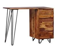 vidaXL Bureau Bois Massif