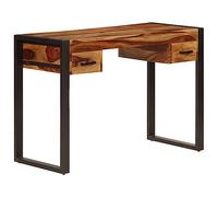 vidaXL Bureau avec 2 tiroirs 110x50x77 cm Bois solide de Sesham