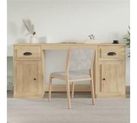 vidaXL Bureau avec armoire chêne sonoma bois d'ingénierie Marron G