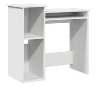 vidaXL Bureau avec étagères 84x40x78 cm blanc bois d'ingénierie