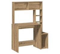 vidaXL Bureau avec étagères Chêne artisanal 100 x 45 x 140 cm bois d'ingénierie