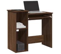 VIDAXL Bureau avec étagères - Chêne marron 84x40x78 cm