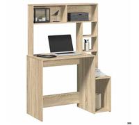 vidaXL Bureau d'ordinateur debout avec rangement Chêne Sonoma 100×45×140 cm