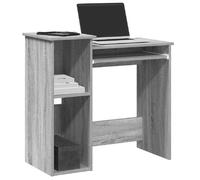 vidaXL Bureau avec étagères - Sonoma gris