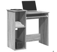 vidaXL Bureau avec étagères sonoma gris 84x40x78 cm bois d'ingénierie 860450