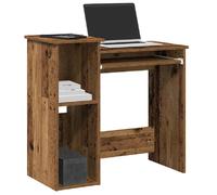VIDAXL Bureau avec étagères - Vieux bois