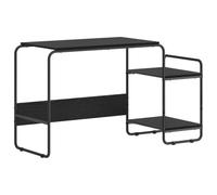 vidaXL Bureau avec Rangement Chêne Noir 131,5 x 50 x 75,5 cm