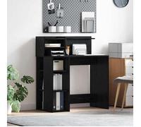 vidaXL Bureau avec rangement Chêne noir 90 x 48 x 101,5 cm 869523
