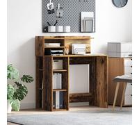 Vidaxl Bureau Avec Rangement Vieux Bois 90x48x101.5 Cm Bois D'ingénierie