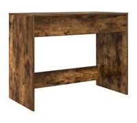 vidaXL Bureau avec tiroir avec tiroir Chêne Fumé 100 x 50 x 78 cm