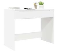 vidaXL Bureau avec tiroir Blanc 100 x 50 x 78 cm Bois d'ingénierie