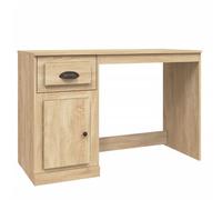 vidaXL Bureau avec tiroir chêne sonoma 115x50x75 cm bois d'ingénierie Marron