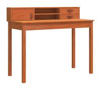 Bureau Blanc 110x50x93 cm Bois Massif de Pin Table d'Ordinateur Étude vidaXL