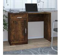 vidaXL Bureau - Chêne fumé