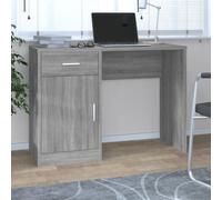 vidaXL Bureau avec tiroir et armoire Sonoma gris 100x40x73 cm