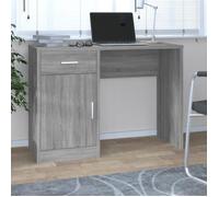 vidaXL Bureau avec tiroir et armoire Sonoma gris 100x40x73 cm