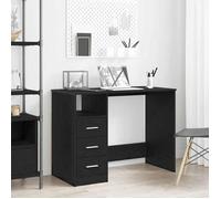 vidaXL Bureau avec tiroirs en chêne noir 102 x 50 x 76 cm bois d'ingénierie 861993