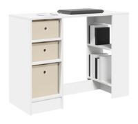 vidaXL Bureau Blanc 100 x 40 x 75 cm Bois d'ingénierie