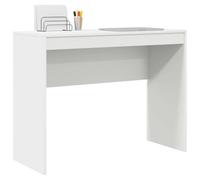 vidaXL Bureau Blanc 100 x 40 x 76 cm, Bureau Compact, Style Moderne, Espace de Travail Ergonomique, Table d'écriture Pratique, Meuble Durable pour Petits espaces