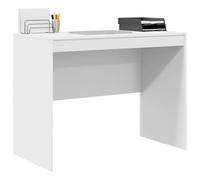 vidaXL Bureau d'écriture Blanc Panneau de particules 100 x 50 x 76 cm